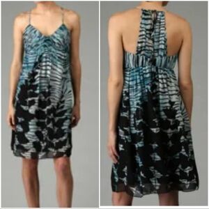 BCBG Paris black blue dress